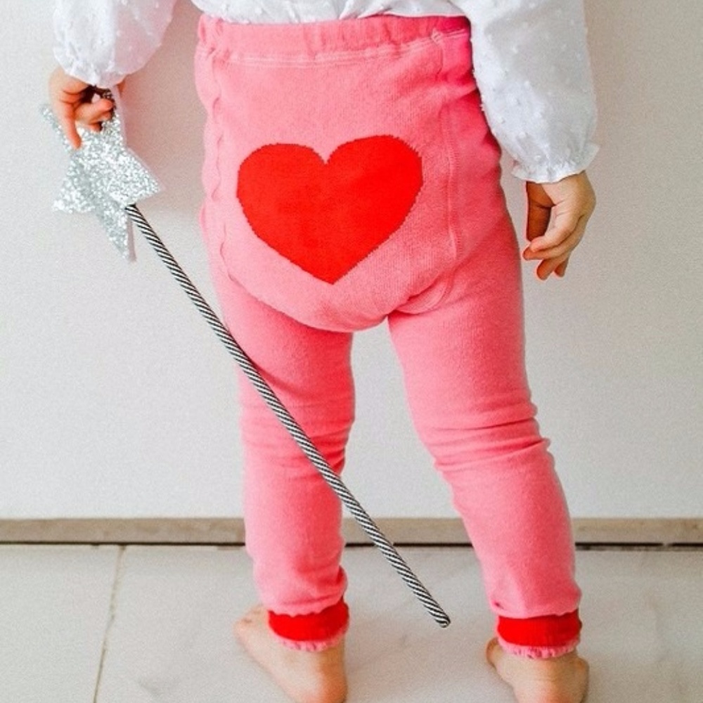 Eva & Elvin Baby Leggings Pink Heart